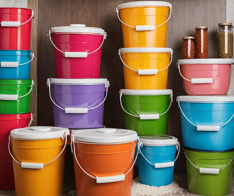 food storage buckets | kitchen kneads