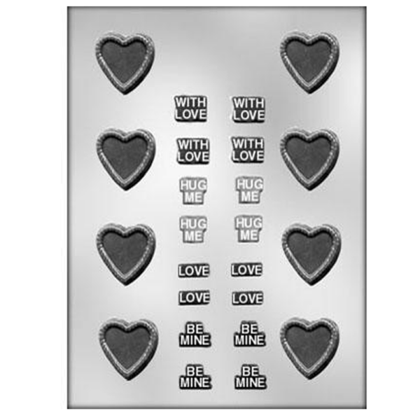 Message Heart Chocolate Mold