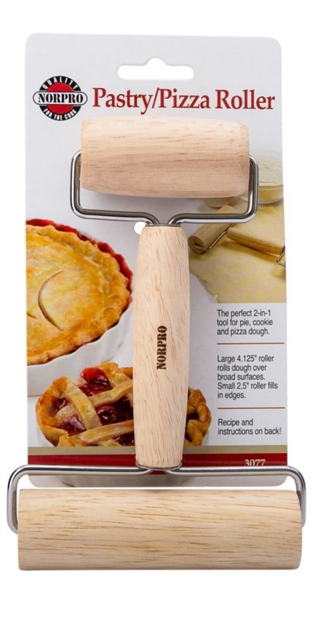 9 Inches Norpro Deluxe Wood Pastry and Pizza Roller 