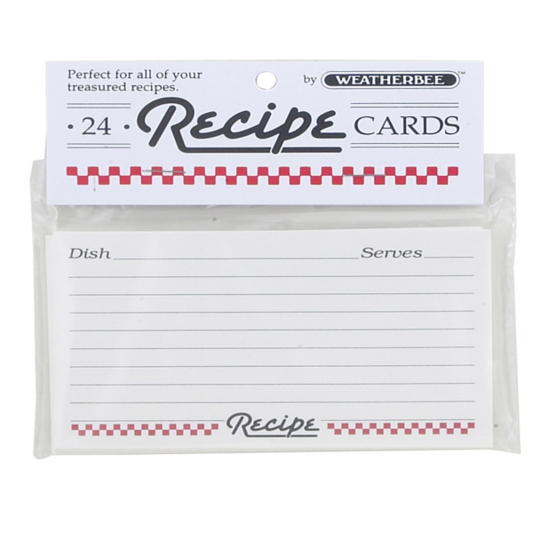 Weatherbee Recipe Cards