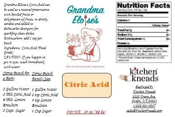 Grandma Eloise Citric Acid (Sour Salt)