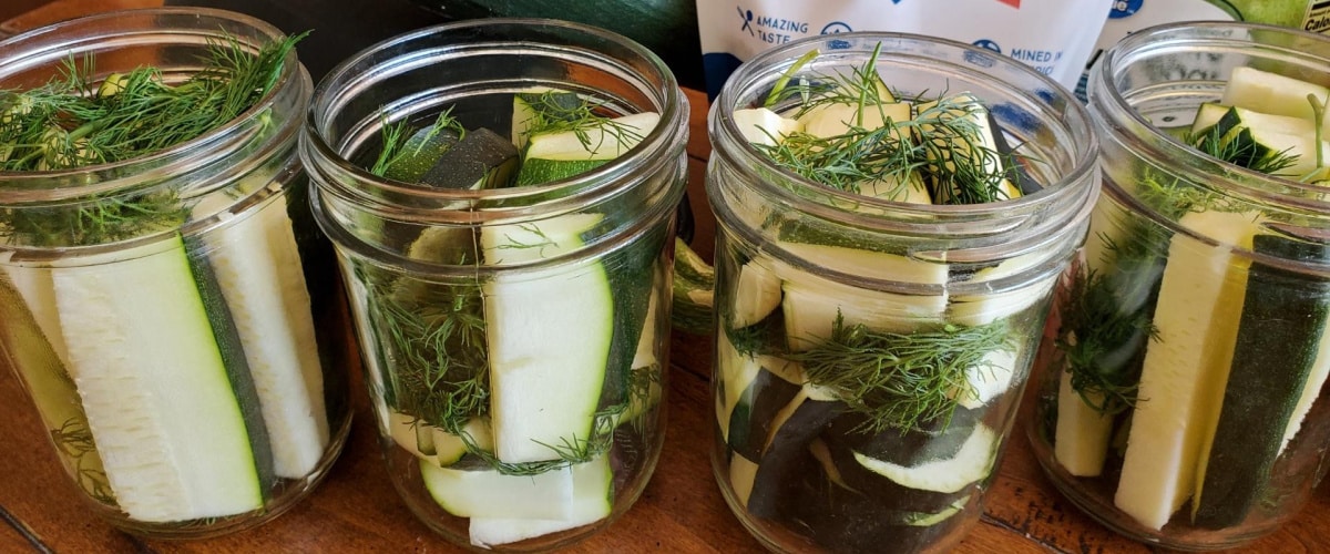 Easy Refrigerator Zucchini Pickles