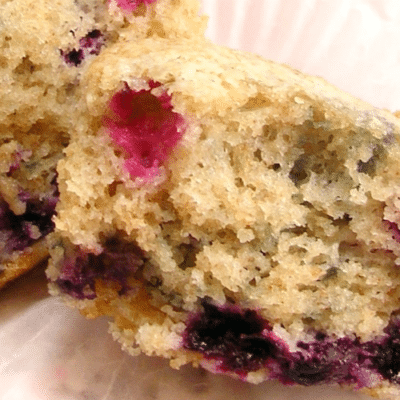 6 Grain Blueberry Cream Muffins