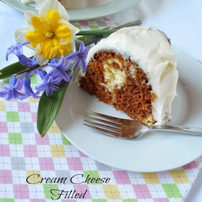 Cream Cheese Filled Carrot Cake