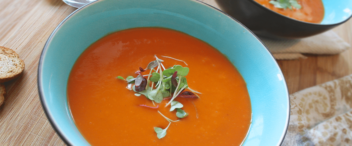 Curried Sweet Potato Apple and Millet Soup