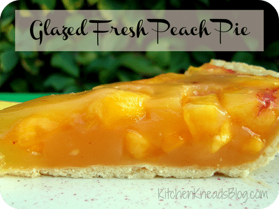 Glazed Fresh Peach Pie
