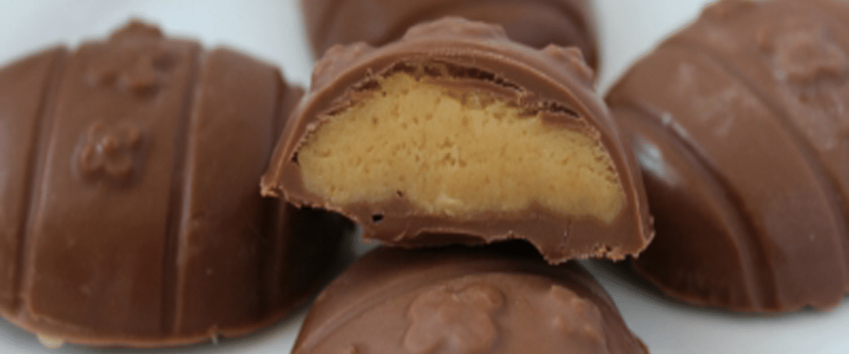 Homemade Reduced Calorie Chocolate Peanut Butter Eggs
