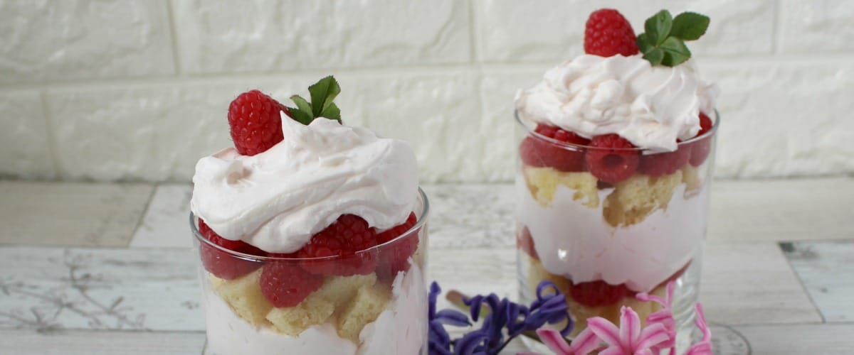 Raspberry Cheesecake Trifles