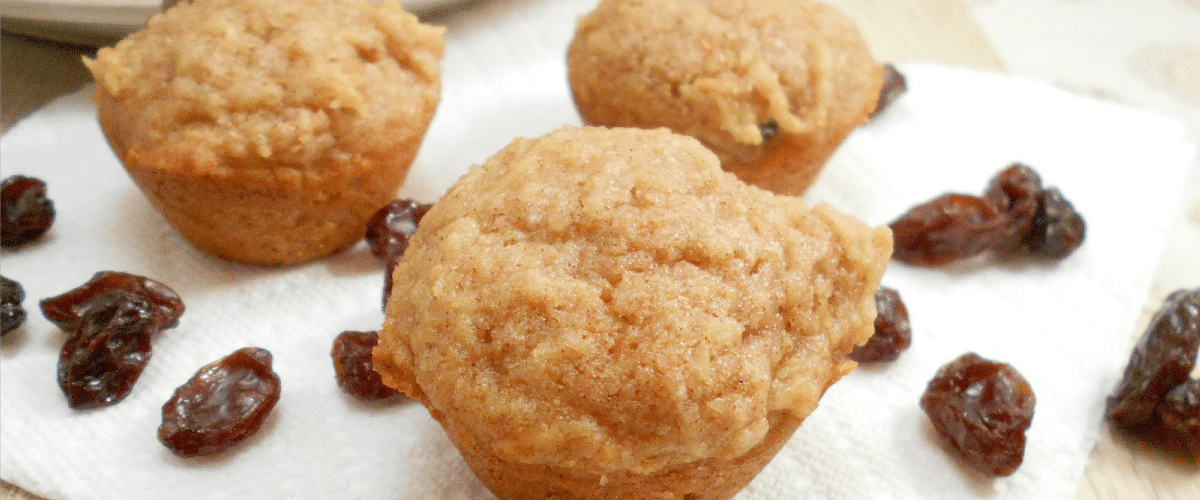 Sweet Potato Raisin Snack Muffins